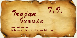 Trojan Ivović vizit kartica